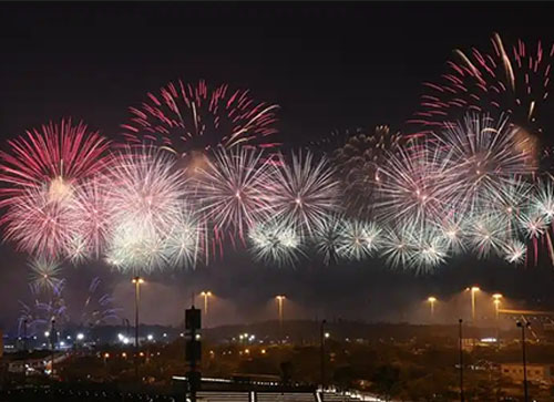 兴国县焰火晚会